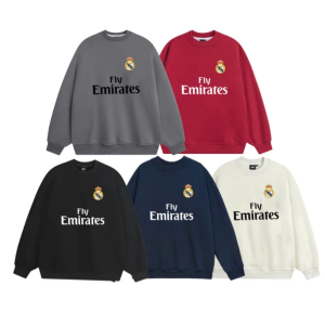 Áo Sweater Real Madrid Unisex – Nhiều Màu, Chất Nỉ Ấm, Form Rộng áo sweater real madrid