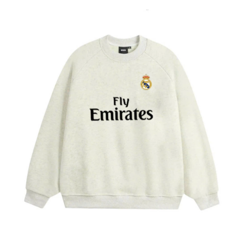 Áo Sweater Real Madrid Unisex – Nhiều Màu, Chất Nỉ Ấm, Form Rộng